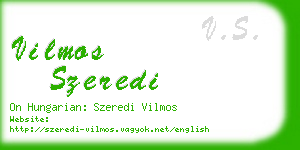 vilmos szeredi business card